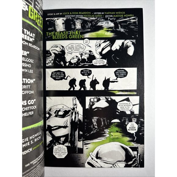 Teenage Mutant Ninja Turtles Black White & Green #3 Cover A - Picture 4 of 5
